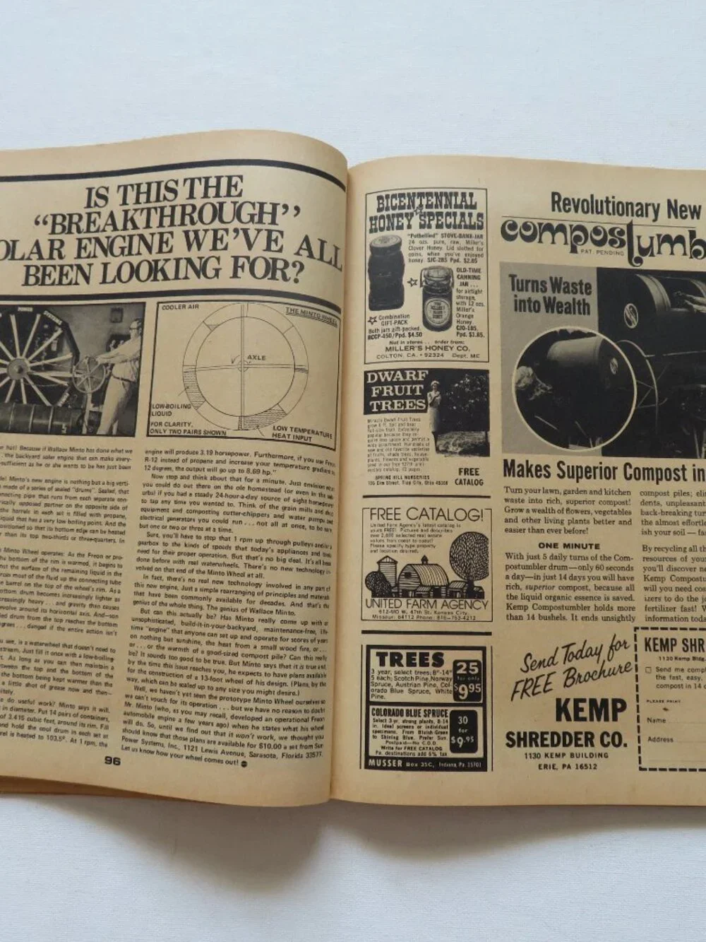 The Mother Earth News March 1976 No. 38 Farming Homesteading Magazine